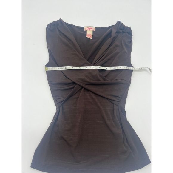 Candie's Burgundy Tank Top Size Small - Picture 2 of 5